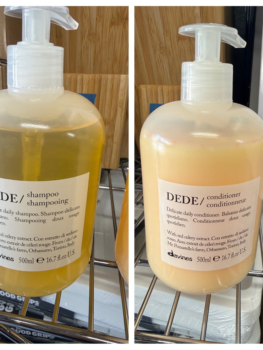 Davines DEDE Hair Care Shampoo & Conditioner 16.7oz Pump Bottles